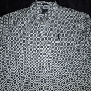Ben Sherman Geometric Black and White Dress Shirt